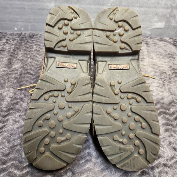 Red Wing Boots Mens Size 9 Brown Leather Work Safety Toe ASTM F2413-18 EH 2240 - Picture 8 of 8